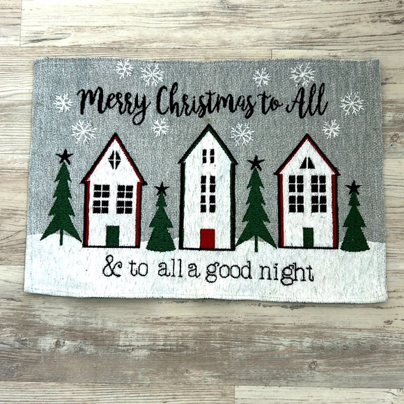 NWOT Christmas mat/wall hanging 19” x 13”. - Picture 1 of 3